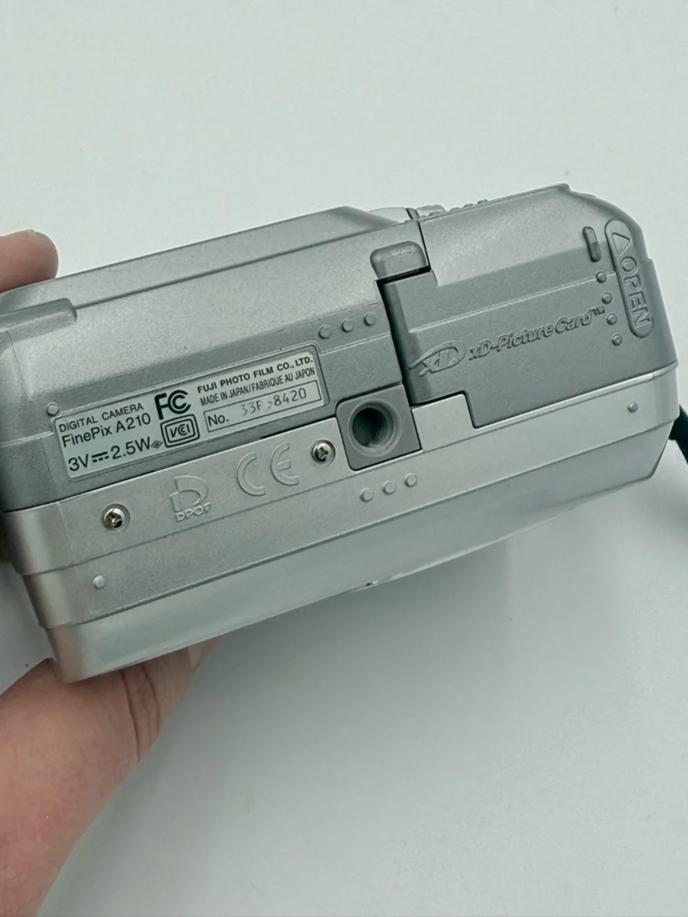 Fujifilm FinePix A Series A210 3.2MP Digital Camera - Silver Tested Works